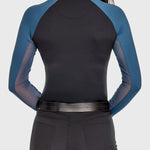 Kastel Denmark Sailor Blue and Black Color Block Long Sleeve 1/4 Zip Sun Shirt - Kastel Denmark - Equiluxe Tack