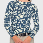 Kastel Denmark Sailor Blue French Tulip Crewneck Sweater - Kastel Denmark - Equiluxe Tack