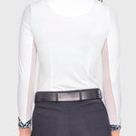 Kastel Denmark Sailor Blue French Tulip Inner Print & Cuff Tailored Show Shirt - Kastel Denmark - Equiluxe Tack