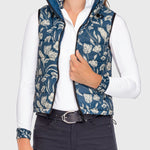 Kastel Denmark Sailor Blue French Tulip Inner Print & Cuff Tailored Show Shirt - Kastel Denmark - Equiluxe Tack