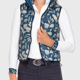 Kastel Denmark Sailor Blue French Tulip Inner Print & Cuff Tailored Show Shirt - Kastel Denmark - Equiluxe Tack