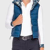 Kastel Denmark Sailor Blue French Tulip Inner Print & Cuff Tailored Show Shirt - Kastel Denmark - Equiluxe Tack