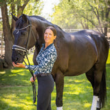 Kastel Denmark Sailor Blue French Tulip Long Sleeve 1/4 Zip Sun Shirt - Kastel Denmark - Equiluxe Tack