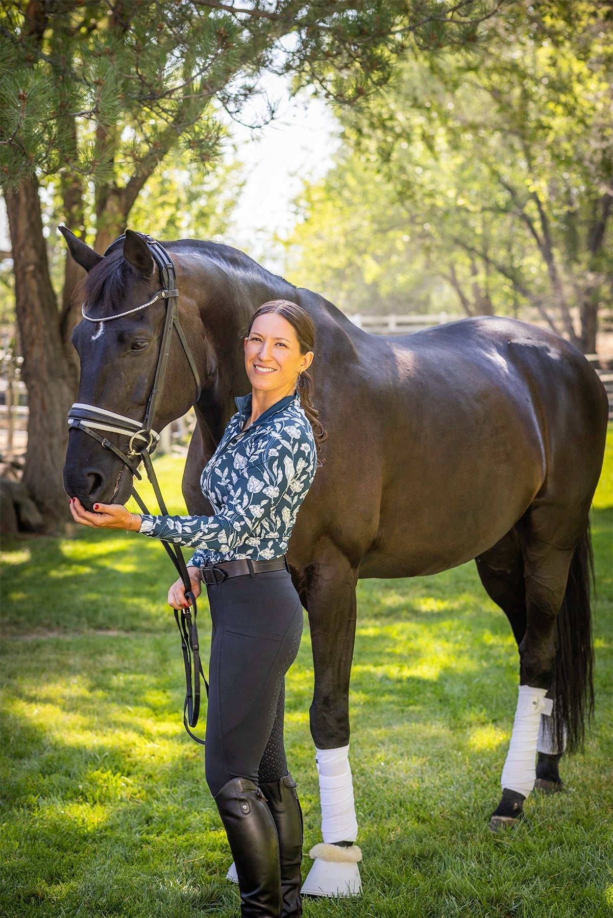 Kastel Denmark Sailor Blue French Tulip Long Sleeve 1/4 Zip Sun Shirt - Kastel Denmark - Equiluxe Tack