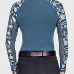 Kastel Denmark Sailor Blue French Tulip Raglan Long Sleeve 1/4 Zip Sun Shirt - Kastel Denmark - Equiluxe Tack