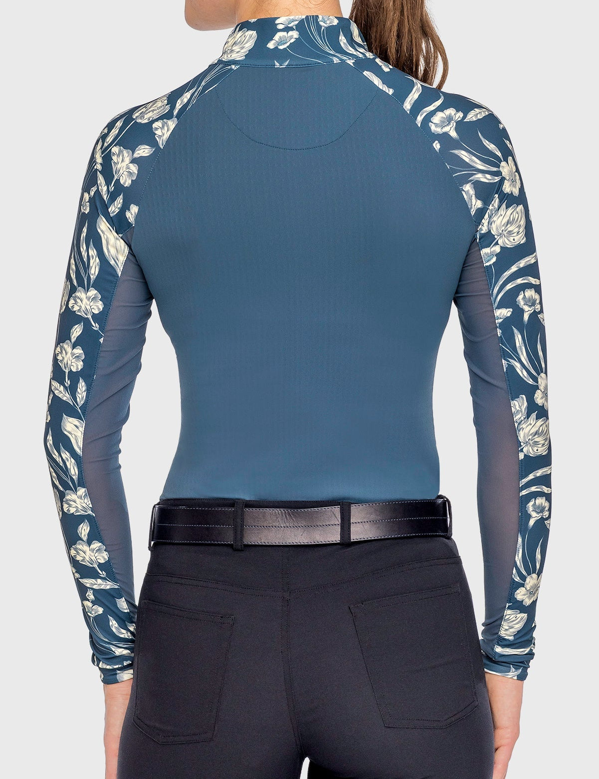 Kastel Denmark Sailor Blue French Tulip Raglan Long Sleeve 1/4 Zip Sun Shirt - Kastel Denmark - Equiluxe Tack