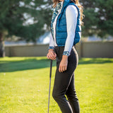 Kastel Denmark Sailor Blue French Tulip Reversible Puffer Vest w/Sailor Blue Reverse - Kastel Denmark - Equiluxe Tack