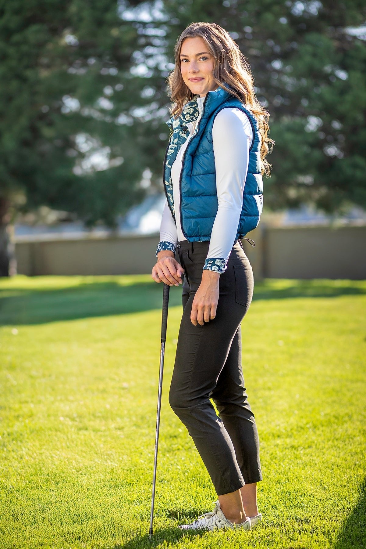 Kastel Denmark Sailor Blue French Tulip Reversible Puffer Vest w/Sailor Blue Reverse - Kastel Denmark - Equiluxe Tack