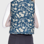 Kastel Denmark Sailor Blue French Tulip Reversible Puffer Vest w/Sailor Blue Reverse - Kastel Denmark - Equiluxe Tack