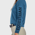Kastel Denmark Sailor Blue with Black "Equestrian" Crewneck Sweater - Kastel Denmark - Equiluxe Tack