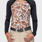 Kastel Denmark Sienna Ikat Performance Raglan Long Sleeve 1/4 Zip Sun Shirt - Kastel Denmark - Equiluxe Tack
