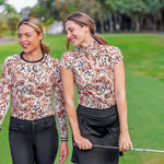 Kastel Denmark Sienna Ikat W/ Rose Gold Cap Sleeve 1/4 Zip Sun Shirt - Kastel Denmark - Equiluxe Tack