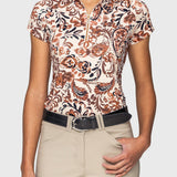 Kastel Denmark Sienna Ikat W/ Rose Gold Cap Sleeve 1/4 Zip Sun Shirt - Kastel Denmark - Equiluxe Tack