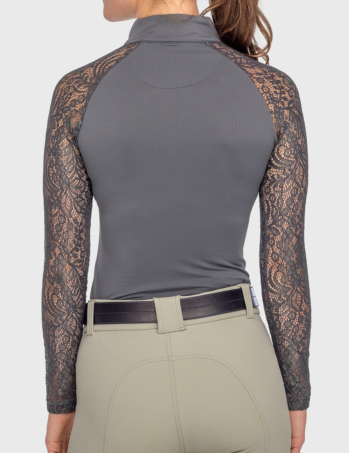Kastel Denmark Slate Floral Lace Raglan 1/4 Zip Sun Shirt - Kastel Denmark - Equiluxe Tack