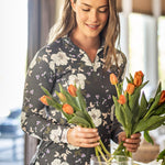 Kastel Denmark Slate Garden Rose Long Sleeve 1/4 Zip Sun Shirt - Kastel Denmark - Equiluxe Tack