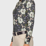 Kastel Denmark Slate Garden Rose Long Sleeve 1/4 Zip Sun Shirt - Kastel Denmark - Equiluxe Tack