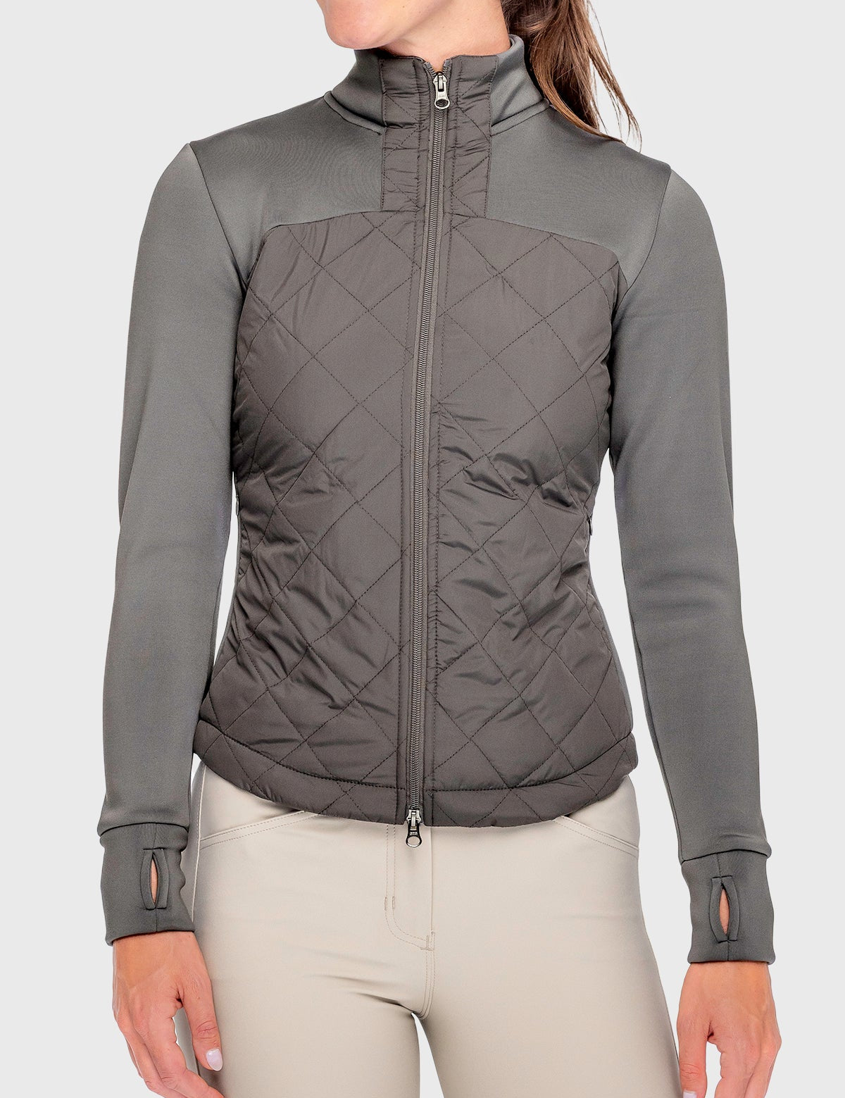 Kastel Denmark Slate Quilted Full Zip Jacket - Kastel Denmark - Equiluxe Tack
