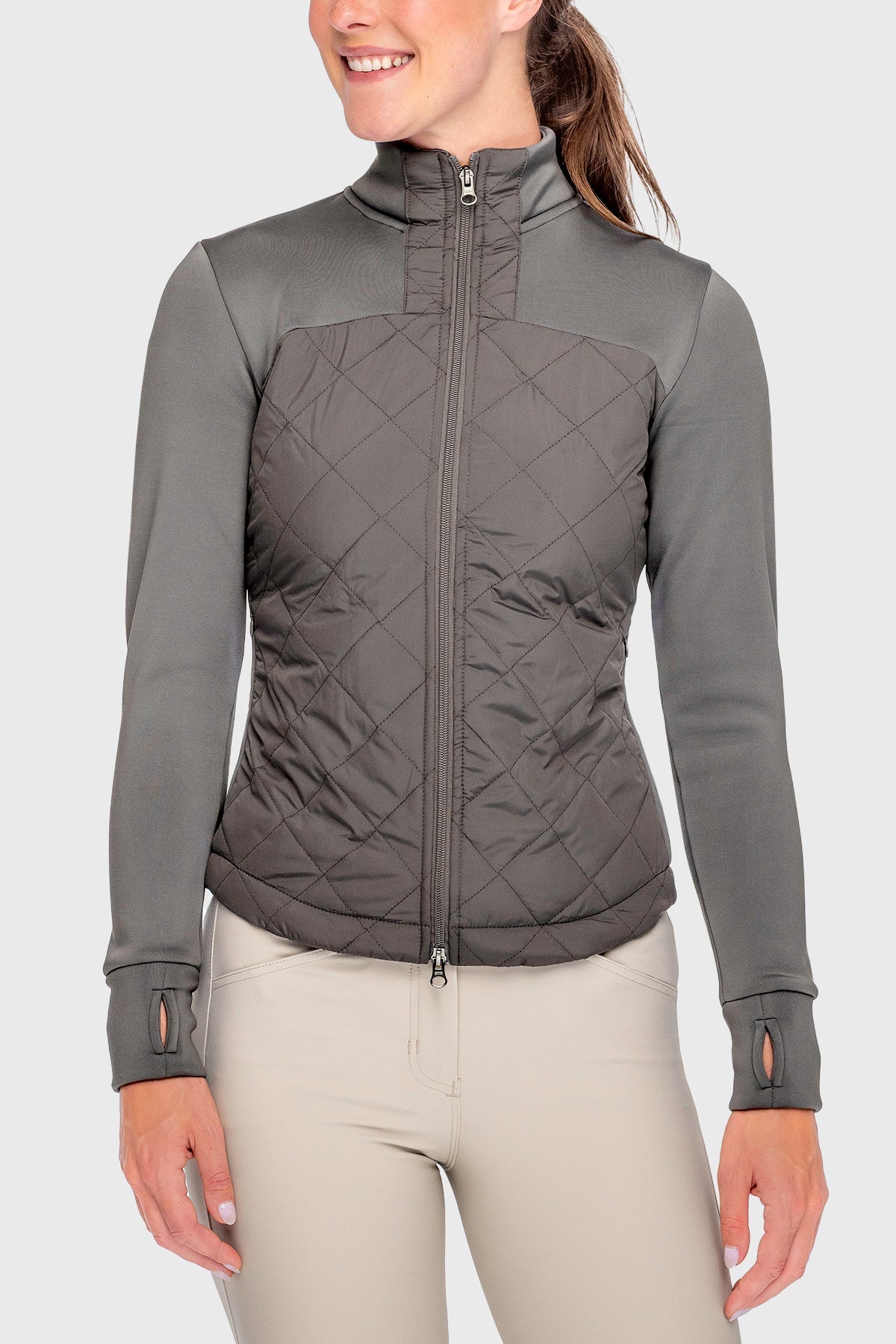 Kastel Denmark Slate Quilted Full Zip Jacket - Kastel Denmark - Equiluxe Tack