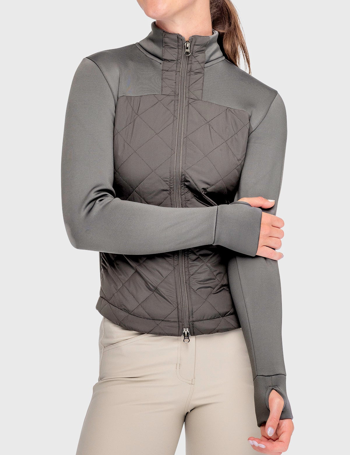 Kastel Denmark Slate Quilted Full Zip Jacket - Kastel Denmark - Equiluxe Tack