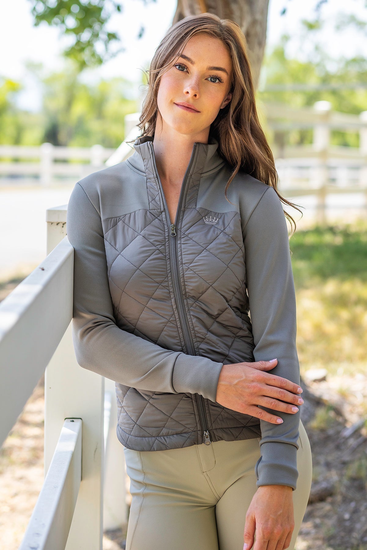 Kastel Denmark Slate Quilted Full Zip Jacket - Kastel Denmark - Equiluxe Tack