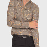 Kastel Denmark Taupe Belt ½ Zip Scuba Pullover - Kastel Denmark - Equiluxe Tack