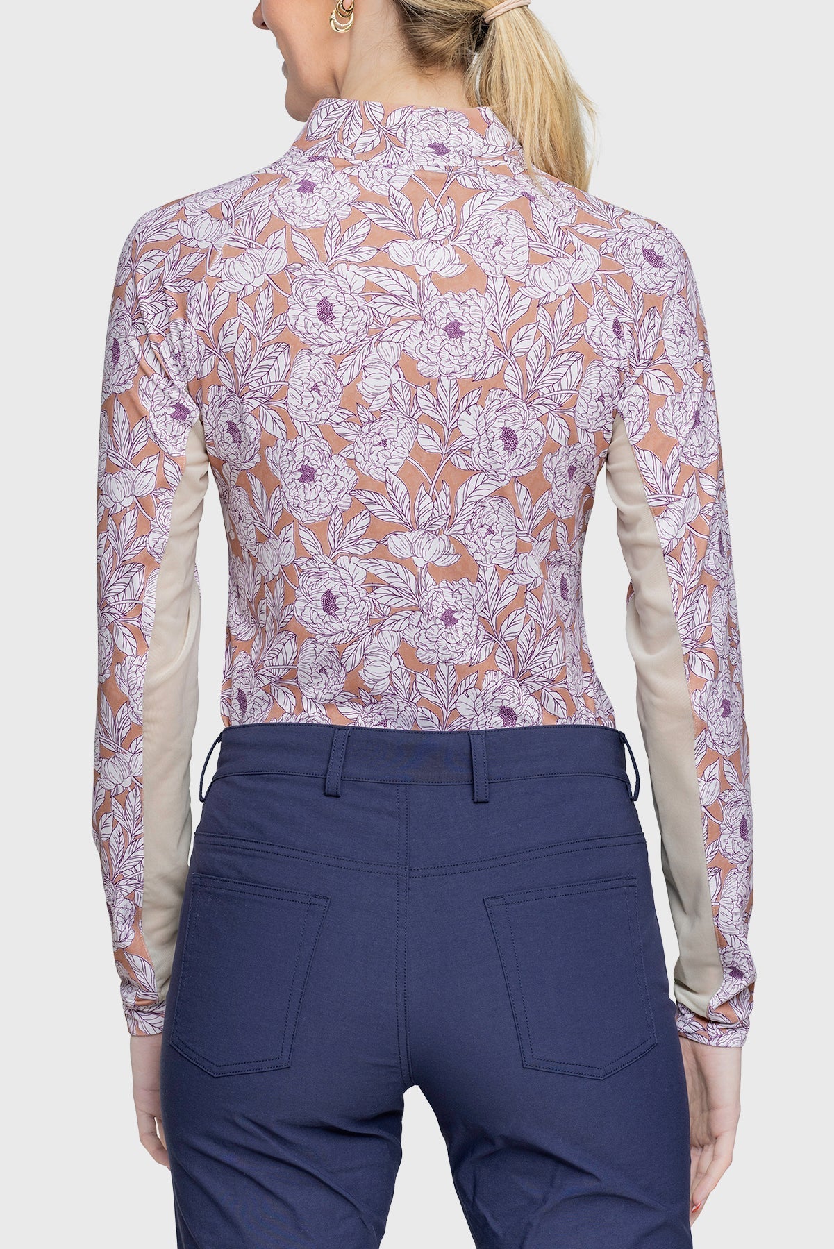 Kastel Denmark Tuscan Wild Rose Long Sleeve 1/4 Zip Shirt - Kastel Denmark - Equiluxe Tack