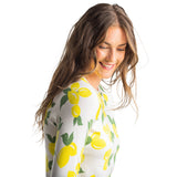 Kastel Denmark White Lemons Long Sleeve Crewneck Sweater - Kastel Denmark - Equiluxe Tack