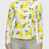 Kastel Denmark White Lemons Long Sleeve Crewneck Sweater - Kastel Denmark - Equiluxe Tack