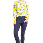 Kastel Denmark White Lemons Long Sleeve Crewneck Sweater - Kastel Denmark - Equiluxe Tack
