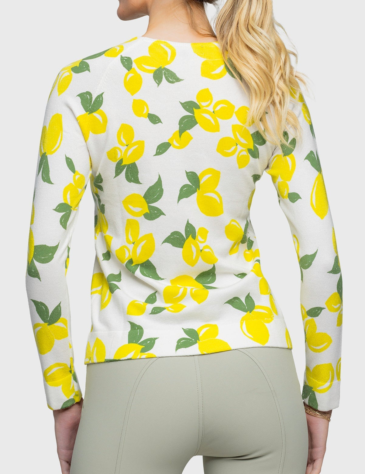 Kastel Denmark White Lemons Long Sleeve Crewneck Sweater - Kastel Denmark - Equiluxe Tack