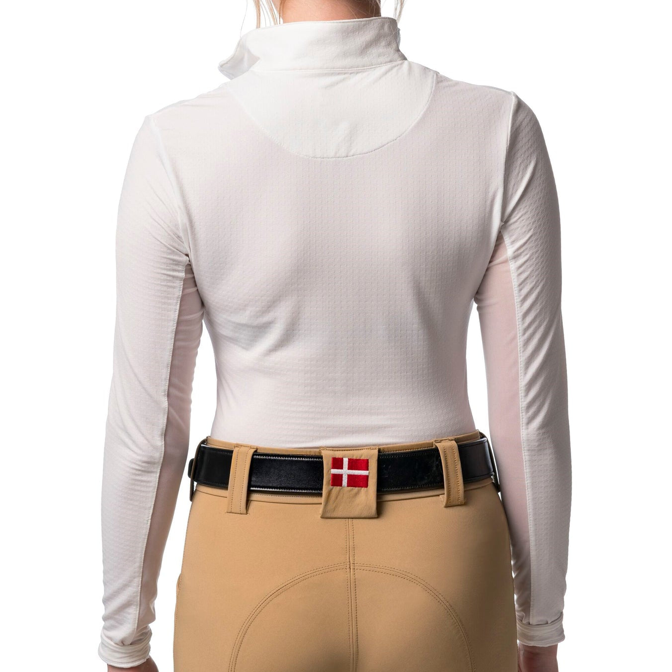 Kastel Denmark White with White Trim Long Sleeve Sun Shirt - Kastel Denmark - Equiluxe Tack