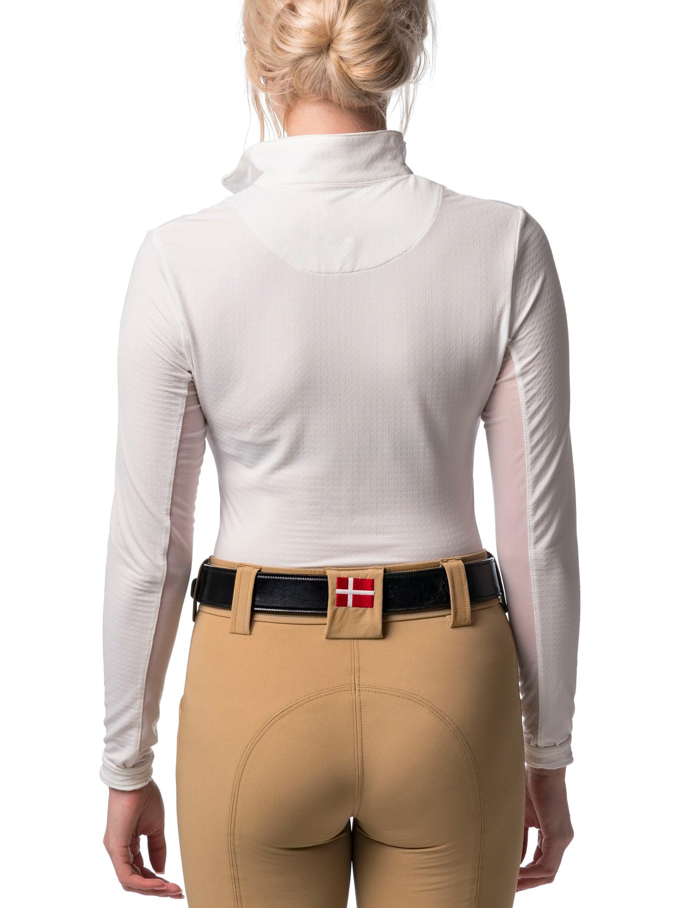 Kastel Denmark White with White Trim Long Sleeve Sun Shirt - Kastel Denmark - Equiluxe Tack