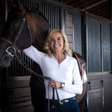 Kastel Denmark White with White Trim Sun Shirt - Kastel Denmark - Equiluxe Tack