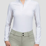 Kastel Denmark White with White Trim Sun Shirt - Kastel Denmark - Equiluxe Tack