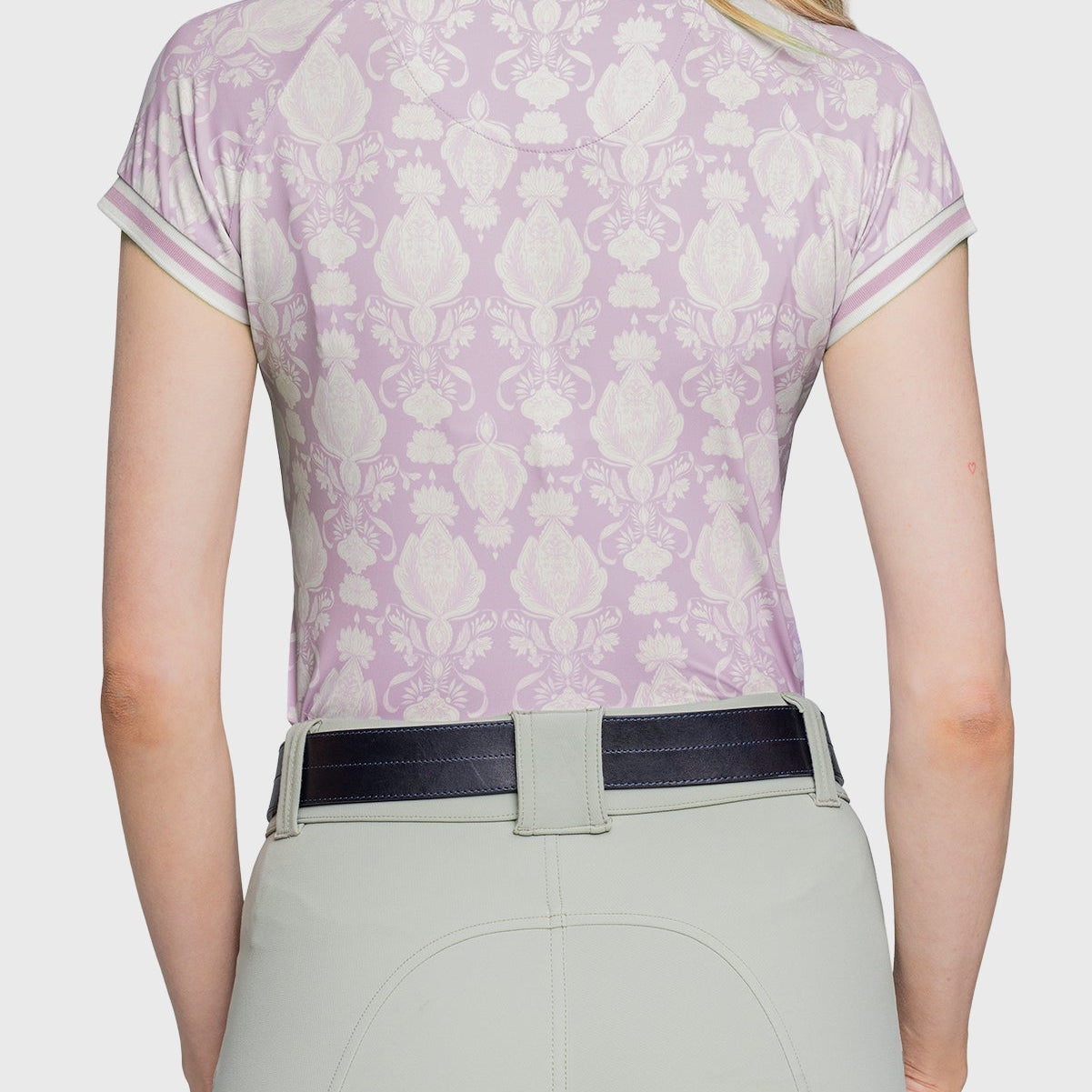 Kastel Denmark Wisteria Paris Hotel Cap Sleeve 1/4 Zip Sun Shirt With Trim - Kastel Denmark - Equiluxe Tack