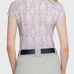 Kastel Denmark Wisteria Paris Hotel Cap Sleeve 1/4 Zip Sun Shirt With Trim - Kastel Denmark - Equiluxe Tack