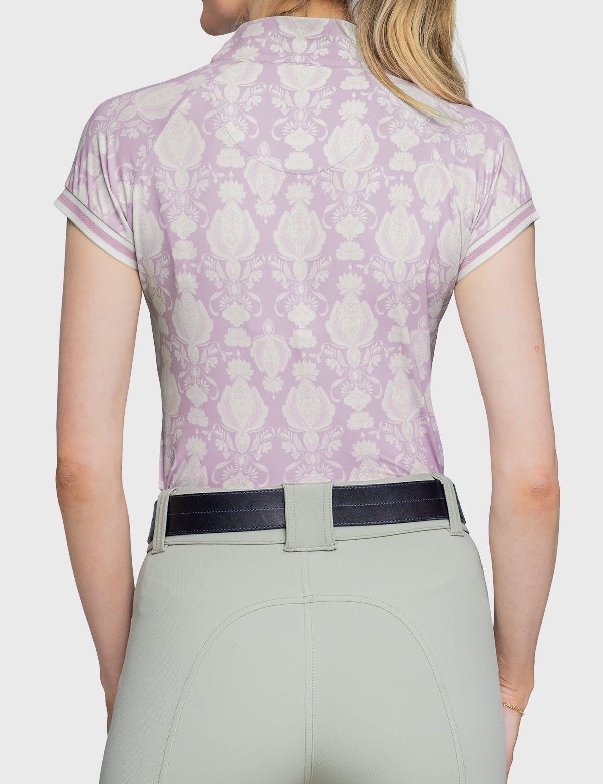 Kastel Denmark Wisteria Paris Hotel Cap Sleeve 1/4 Zip Sun Shirt With Trim - Kastel Denmark - Equiluxe Tack