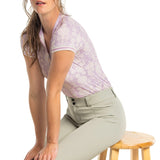Kastel Denmark Wisteria Paris Hotel Cap Sleeve 1/4 Zip Sun Shirt With Trim - Kastel Denmark - Equiluxe Tack