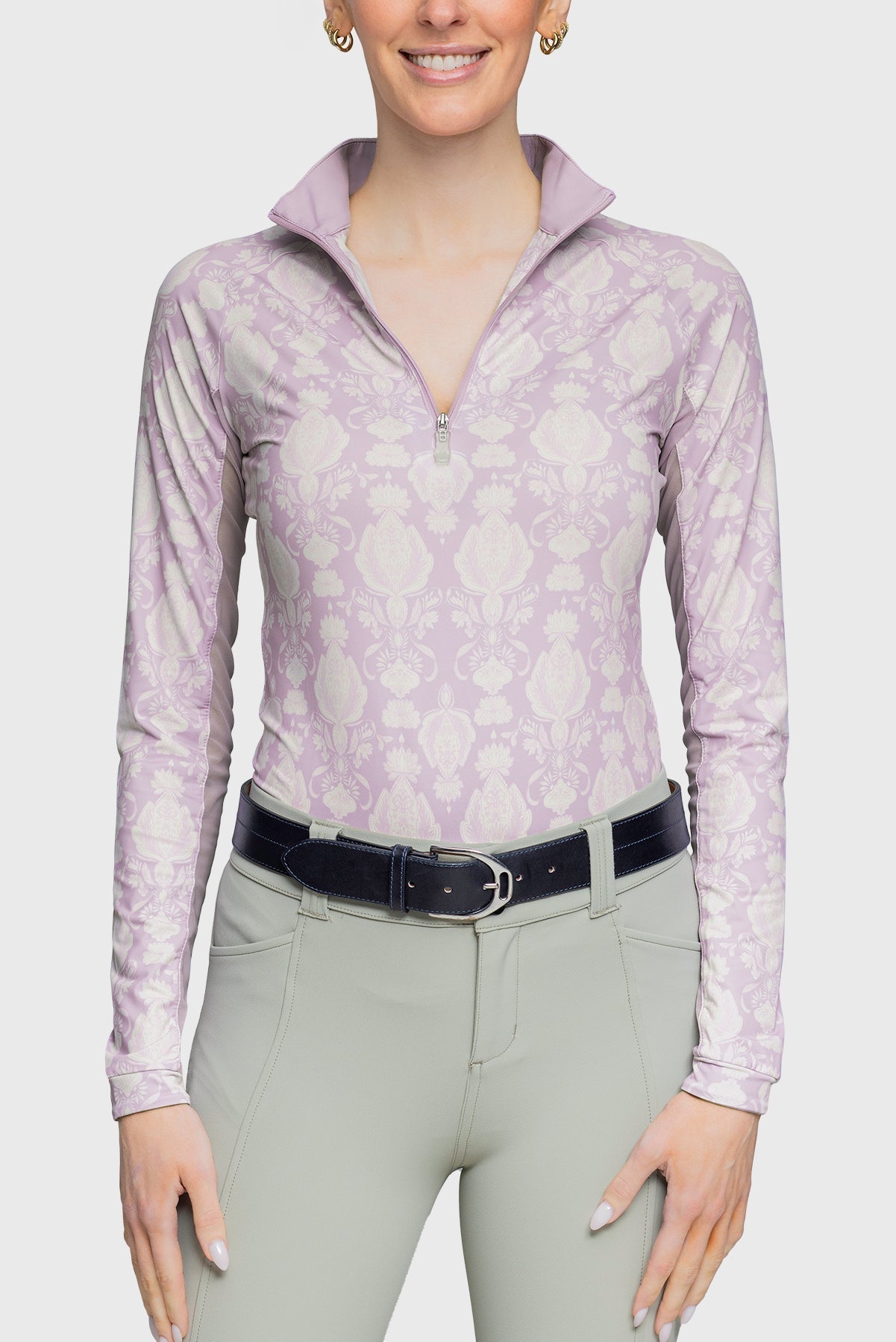 Kastel Denmark Wisteria Paris Hotel Long Sleeve 1/4 Zip Sun Shirt - Kastel Denmark - Equiluxe Tack