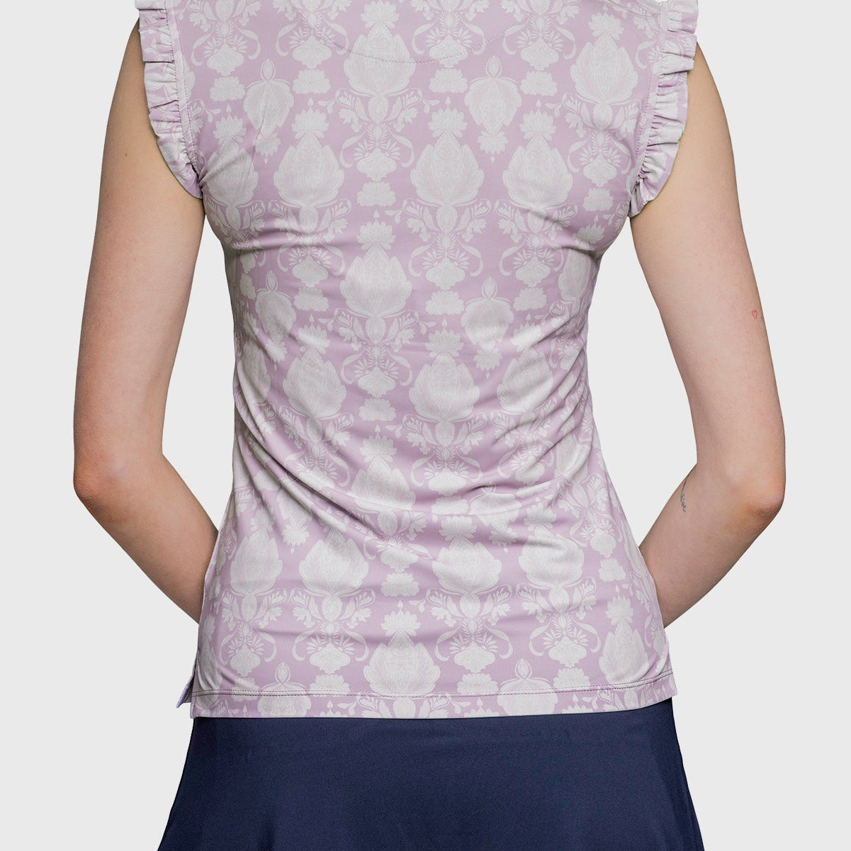 Kastel Denmark Wisteria Paris Hotel Ruffle Tank Sleeveless 1/4 Zip Sun Top - Kastel Denmark - Equiluxe Tack