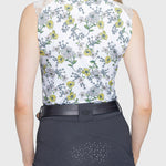 Kastel Denmark Yellow Wild Poppies Lace Shoulder Sleeveless 1/4 Zip Sun Top - Kastel Denmark - Equiluxe Tack
