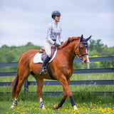 Kastel Denmark Yellow Wild Poppies Long Sleeve 1/4 Zip Sun Shirt With Trim - Kastel Denmark - Equiluxe Tack