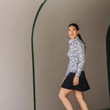 Kastel Denmark Yellow Wild Poppies Long Sleeve 1/4 Zip Sun Shirt With Trim - Kastel Denmark - Equiluxe Tack