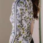 Kastel Denmark Yellow Wild Poppies Long Sleeve 1/4 Zip Sun Shirt With Trim - Kastel Denmark - Equiluxe Tack