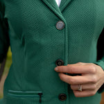 Kelly Green Mesh Show Jacket - Espoir Equestrian - Equiluxe Tack