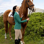 Kelly Green Mesh Show Jacket - Espoir Equestrian - Equiluxe Tack