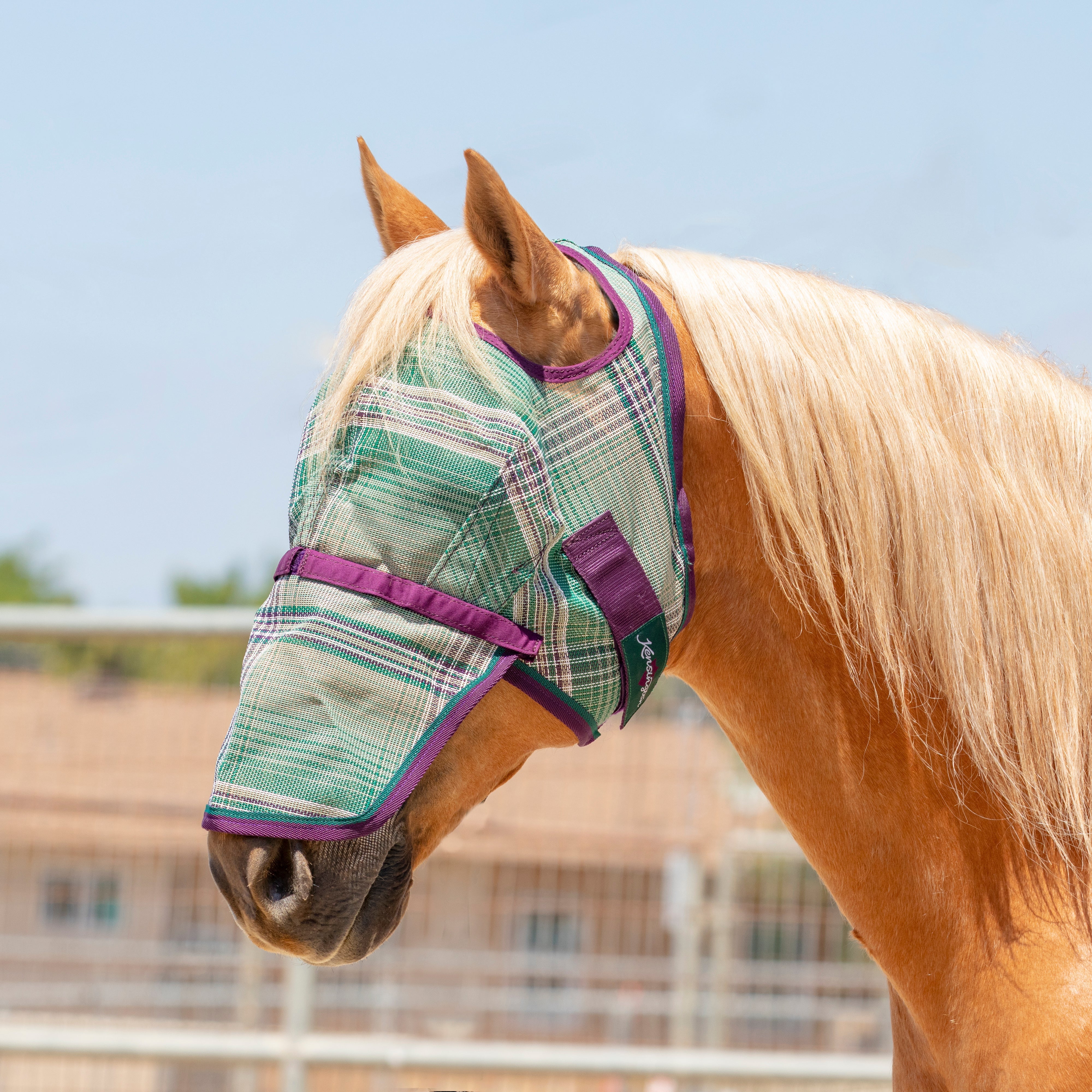 Kensington 73% UV Fly Mask with Removable Nose - Kensington Protective Products - Equiluxe Tack