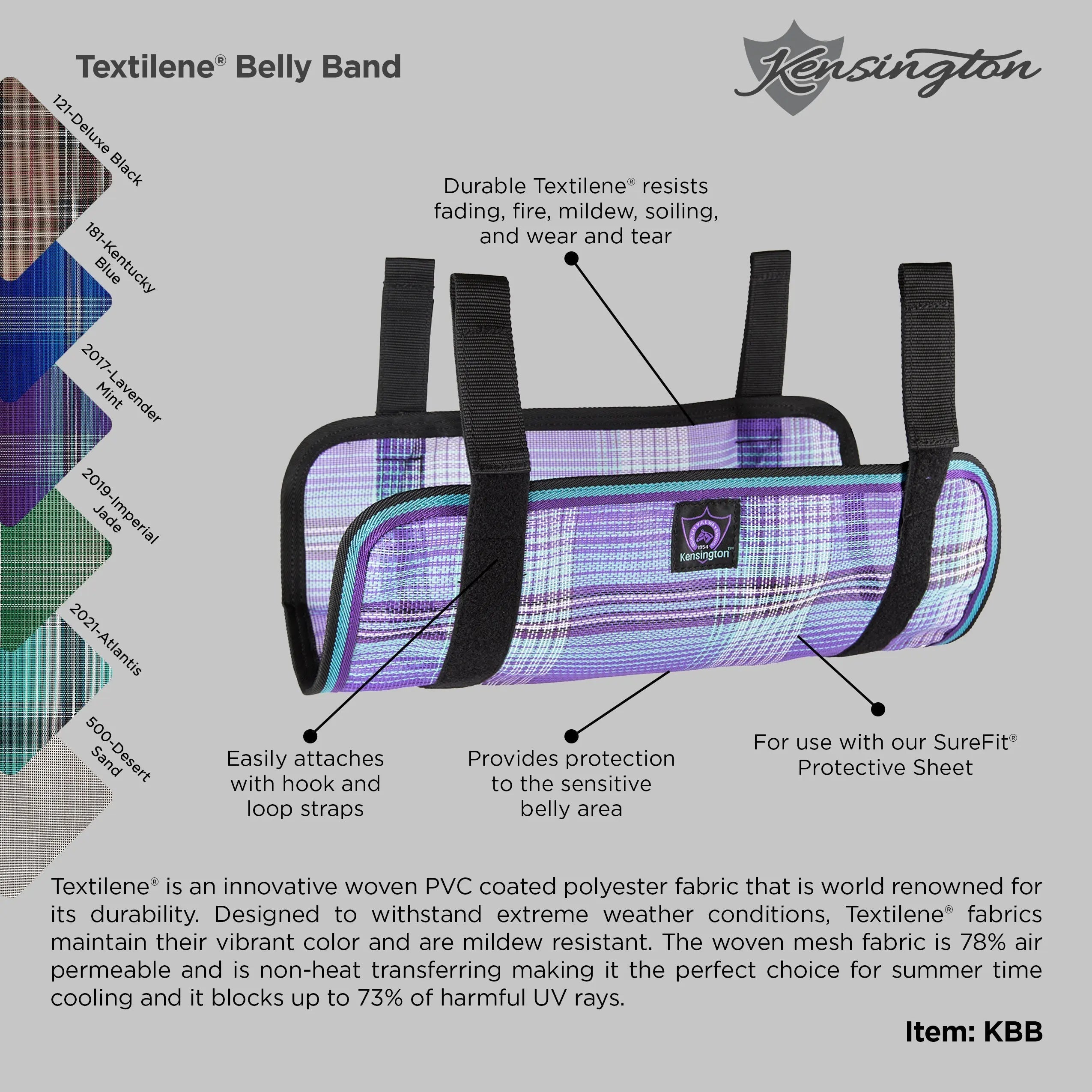 Kensington Belly Band - Add to Protective Sheet for Full Coverage Protection - Kensington Protective Products - Equiluxe Tack