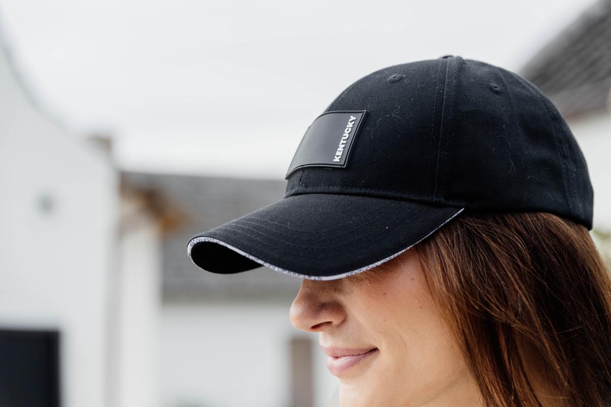 Kentucky Horsewear Baseball Cap Rubber Logo - Black - Kentucky Horsewear - Equiluxe Tack