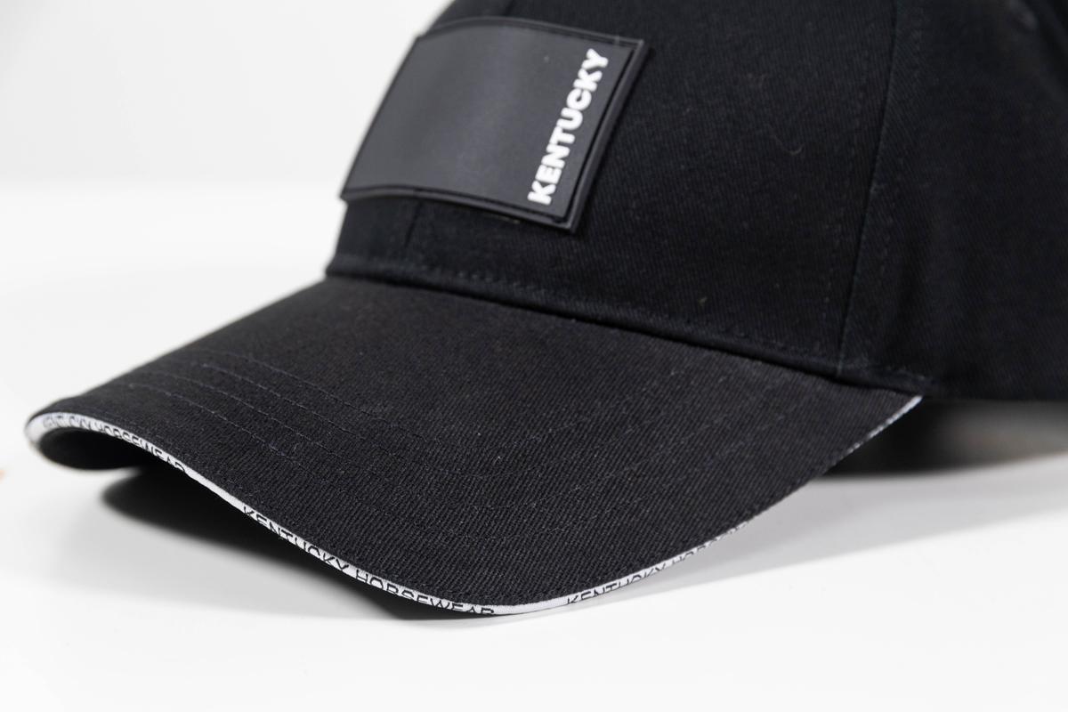 Kentucky Horsewear Baseball Cap Rubber Logo - Black - Kentucky Horsewear - Equiluxe Tack